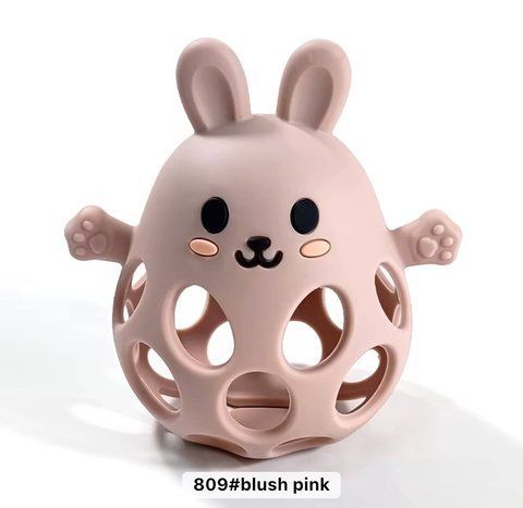 Гризунець іграшка кролик з м'ячиком Rose Pink 8576786 фото